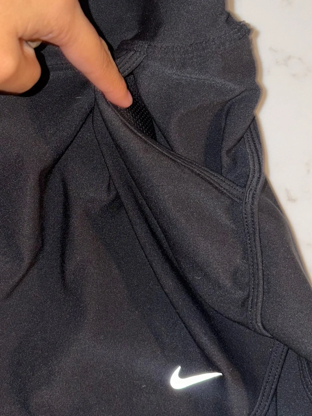 Nike Dri-FIT Black Skirted Capri Leggings